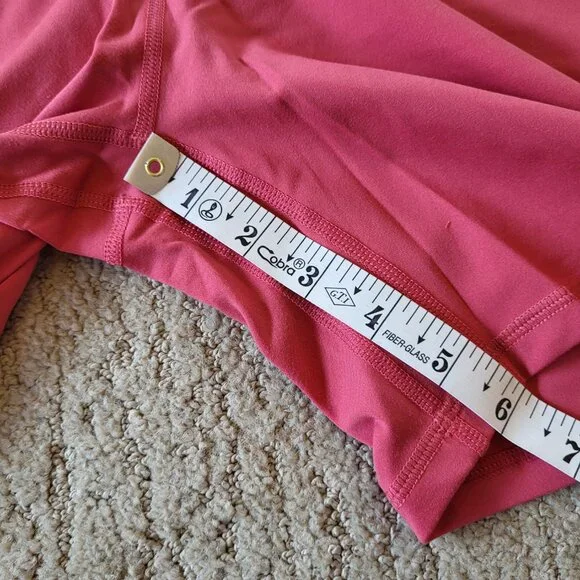Women’s High Waist Workout Shorts – XS – Rose – NWT - Picture 5 of 7